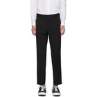 Comme des Garcons Homme Deux Black Wool Twill Trousers