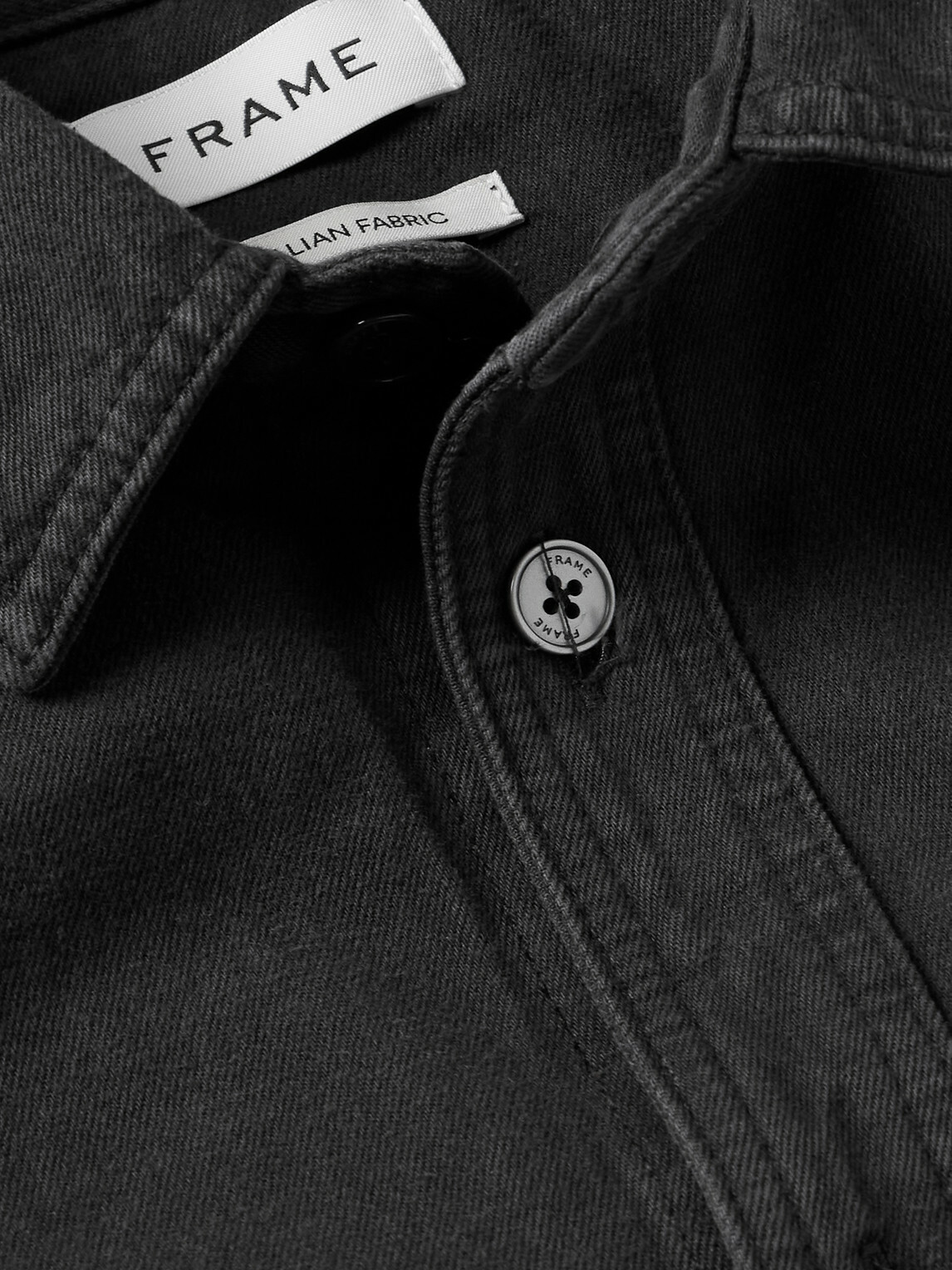 FRAME - Denim Overshirt - Black