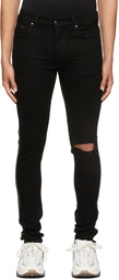 AMIRI Black Crystal Track Jeans