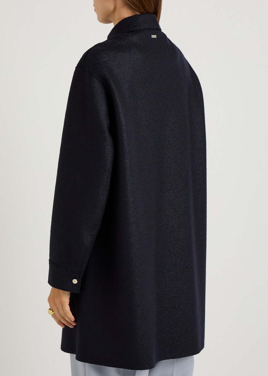 Herno Wool Overshirt Navy