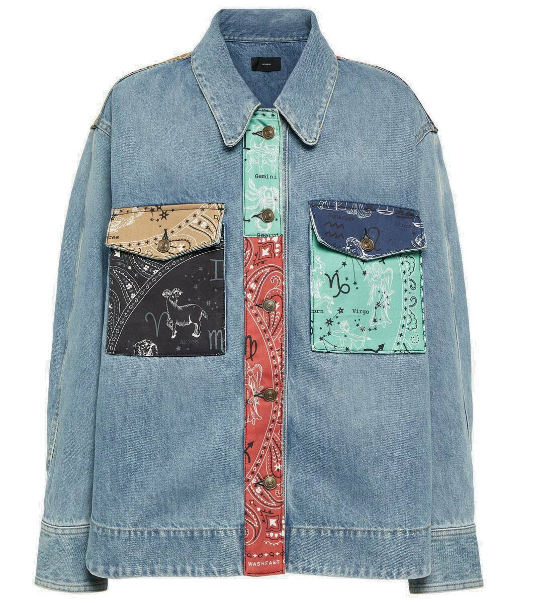 【ALANUi】MIX patchwork denim jacket ALANUi】MIX patchwork denim jacket ALANUi】MIX patchwork