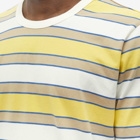 Folk Men's Bold Stripe T-Shirt in Lemon