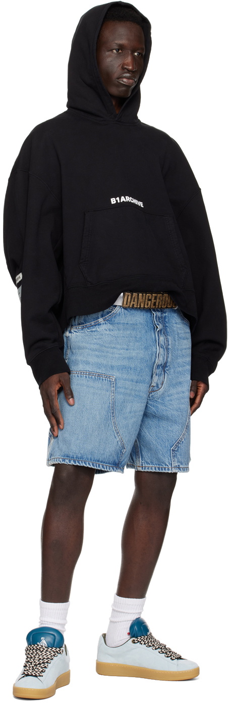B1ARCHIVE Blue Carpenter Denim Shorts