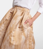 Dries Van Noten Printed high-rise midi skirt