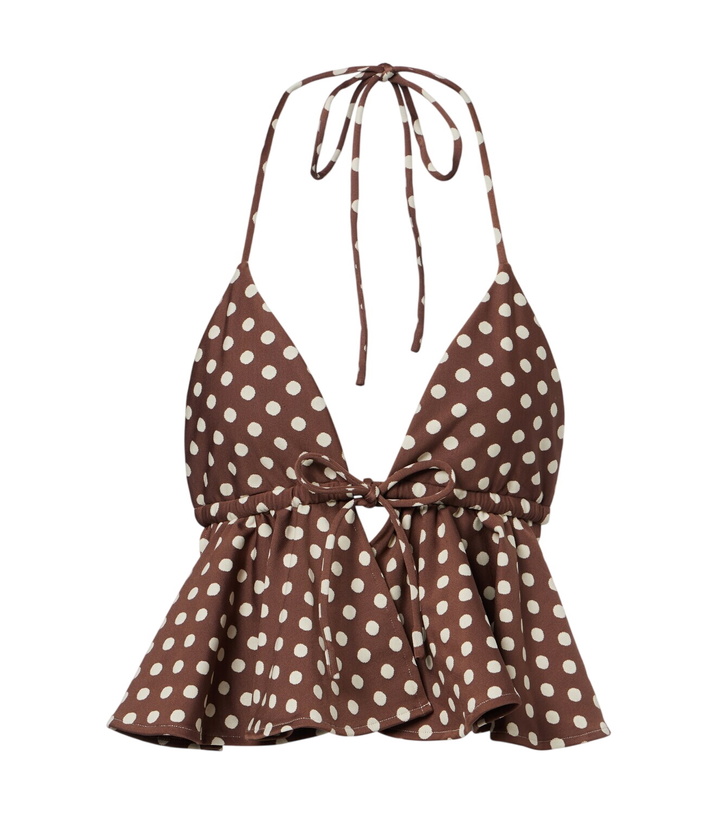 Photo: Montce Emma ruffled polka-dot top