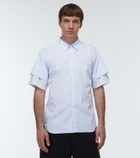 Comme des Garçons Homme Deux Striped cotton twill shirt