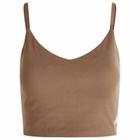 New Balance Women's Soft Bra Top in Dark Mushroom
