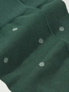 Falke - Polka-Dot Fil d'Ecosse Cotton-Blend Socks - Green