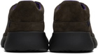 Burberry Brown Suede Log Loafers