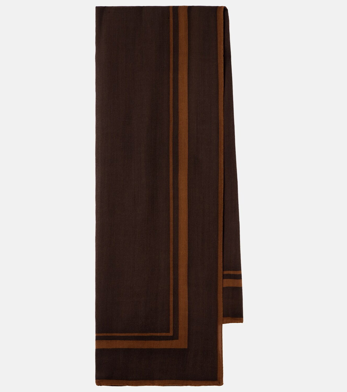 Saint Laurent Cassandre printed wool twill scarf