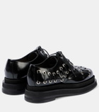 Simone Rocha Heart Toe leather platform brogues