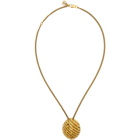 Balenciaga Gold Precious Logo Necklace