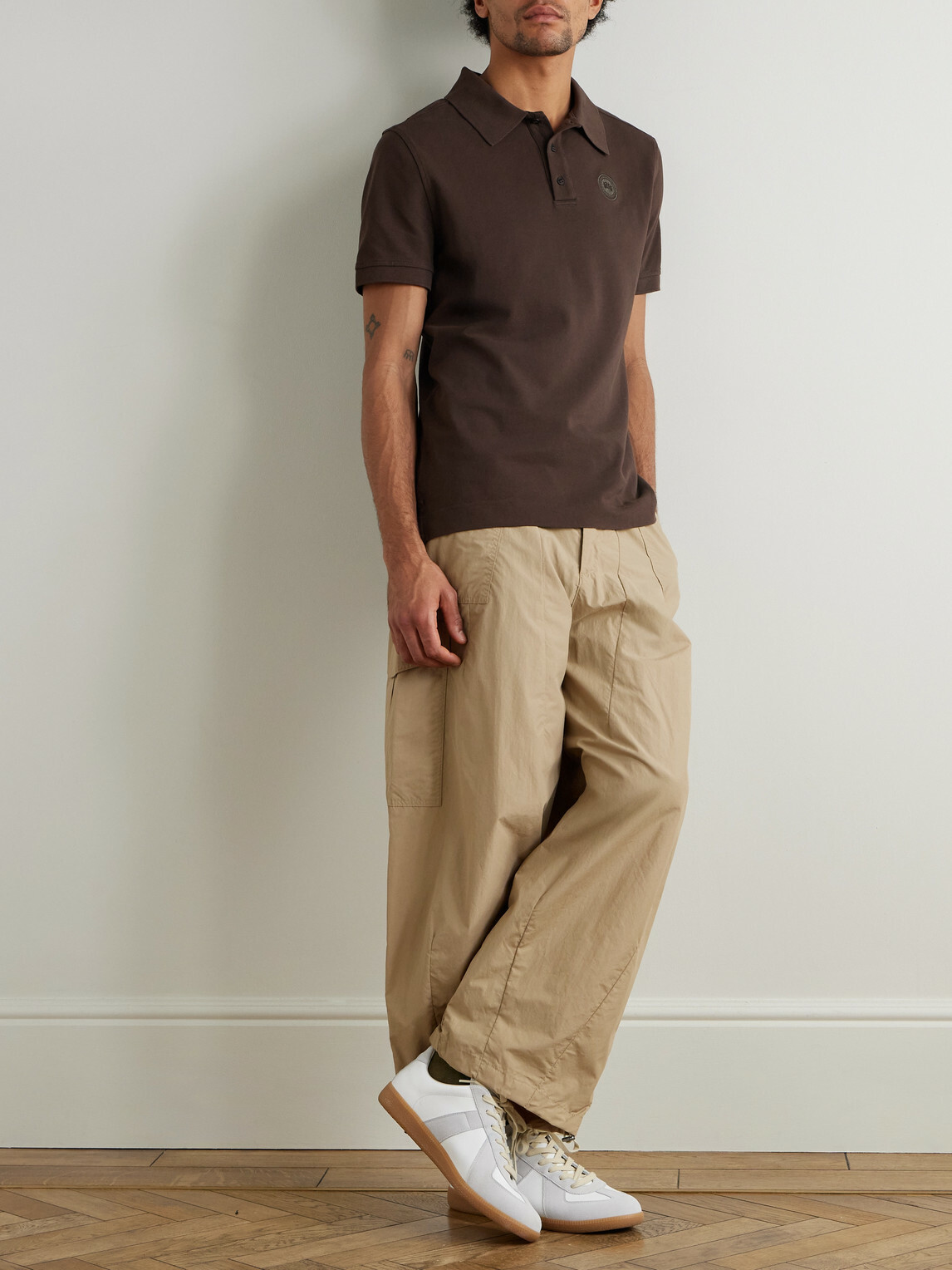 Canada Goose - Beckley Logo-Appliquéd Cotton-Piqué Polo Shirt - Brown