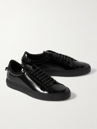 GIVENCHY - Urban Street Patent-Leather Sneakers - Black