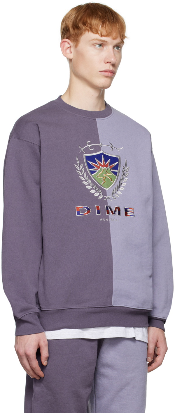 Dime Split Crest Crewneck (purple) 希少 メンズ