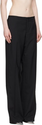 032c Black '032c Office Attire' Loose Cut Suit Trousers