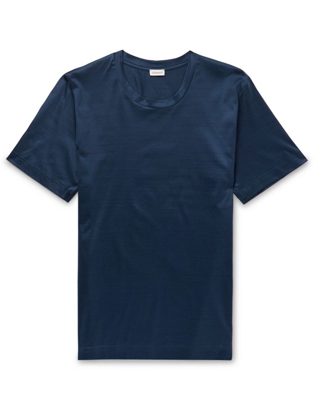 Photo: Zimmerli - Cotton-Jersey T-Shirt - Blue