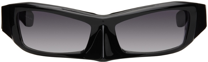 Photo: FACTORY900 SSENSE Exclusive Black FA-081 Sunglasses