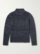 Barena - Alpaca, Wool and Linen-Blend Sweater - Blue