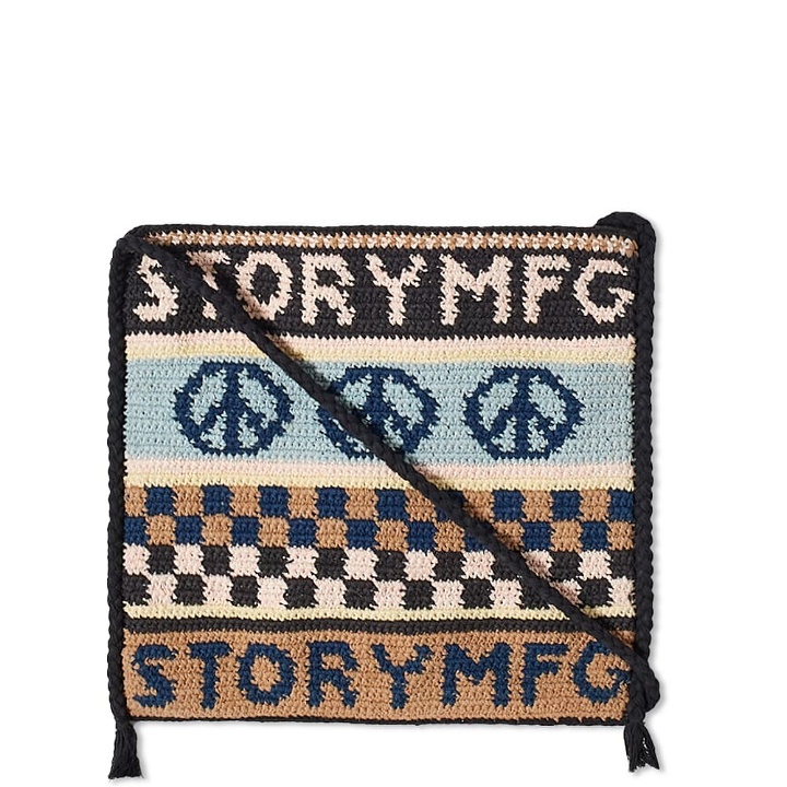 Photo: Story mfg. Crochet Stash Bag in Blue Corn