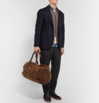 Brunello Cucinelli - Suede and Full-Grain Leather Holdall - Men - Tan