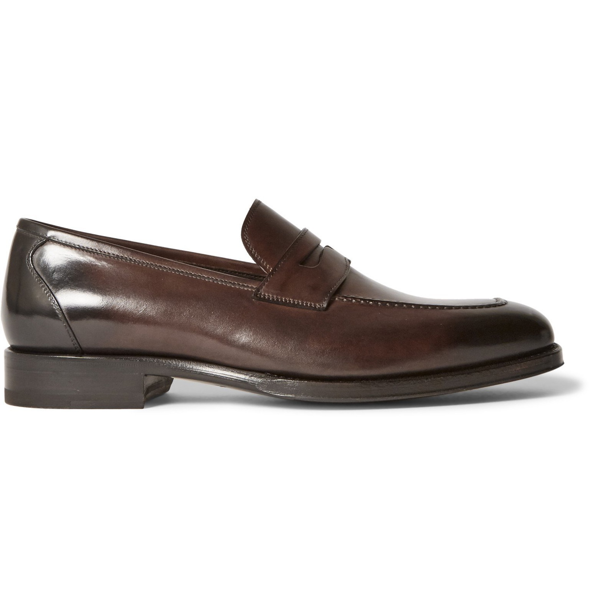 TOM FORD - Wessex Leather Penny Loafers - Brown TOM FORD