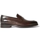 TOM FORD - Wessex Leather Penny Loafers - Brown