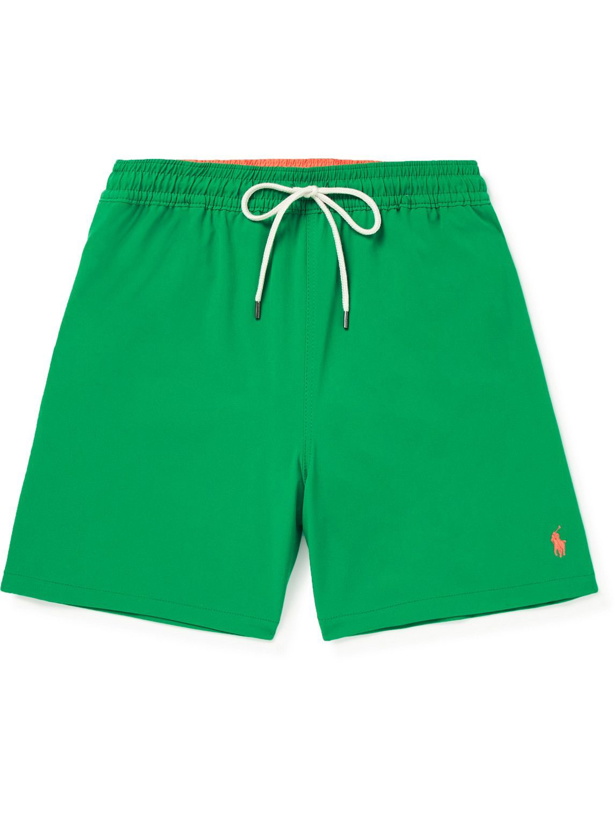 Photo: Polo Ralph Lauren - Traveler Mid-Length Recycled Swim Shorts - Green