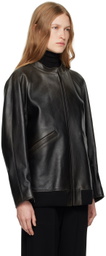 The Row Brown Kengia Leather Jacket