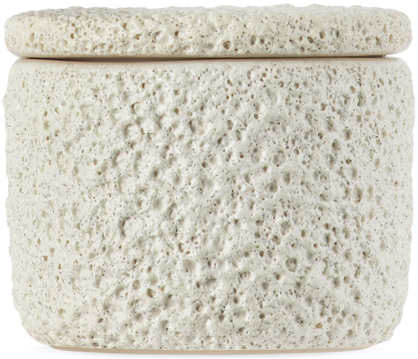 Marloe Marloe White Lava + Bone Salt Cellar
