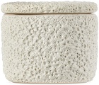 Marloe Marloe White Lava + Bone Salt Cellar