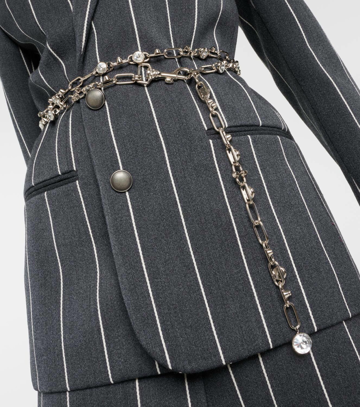 Embellished chain belt