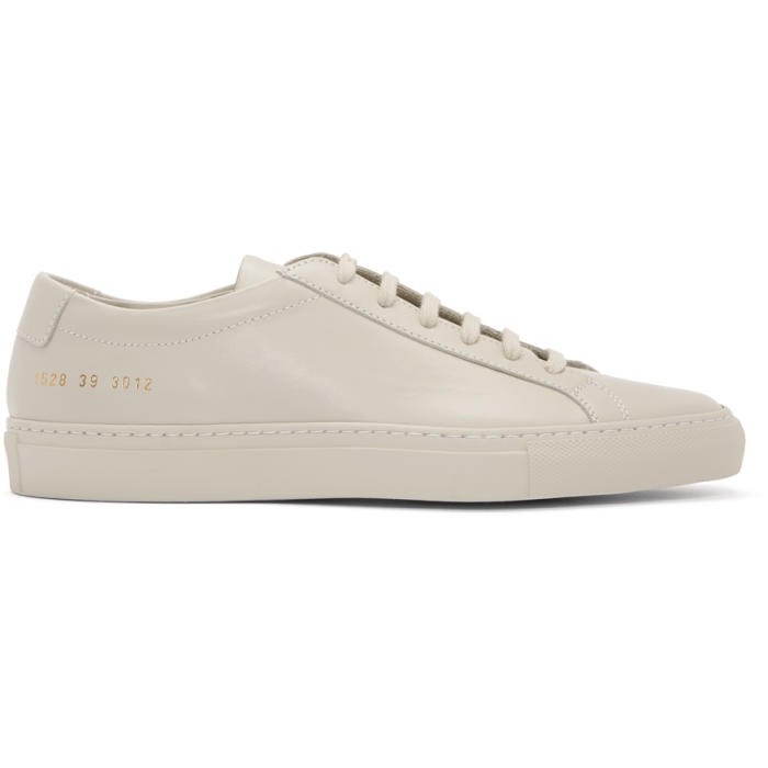 Photo: Common Projects Grey Original Achilles Low Sneakers 