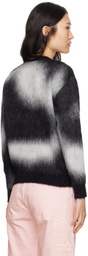 Heron Preston Black & White Aop Sweater
