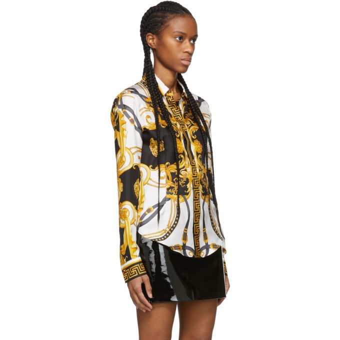 Versace Black and Gold The Rodeo Queen Shirt Versace