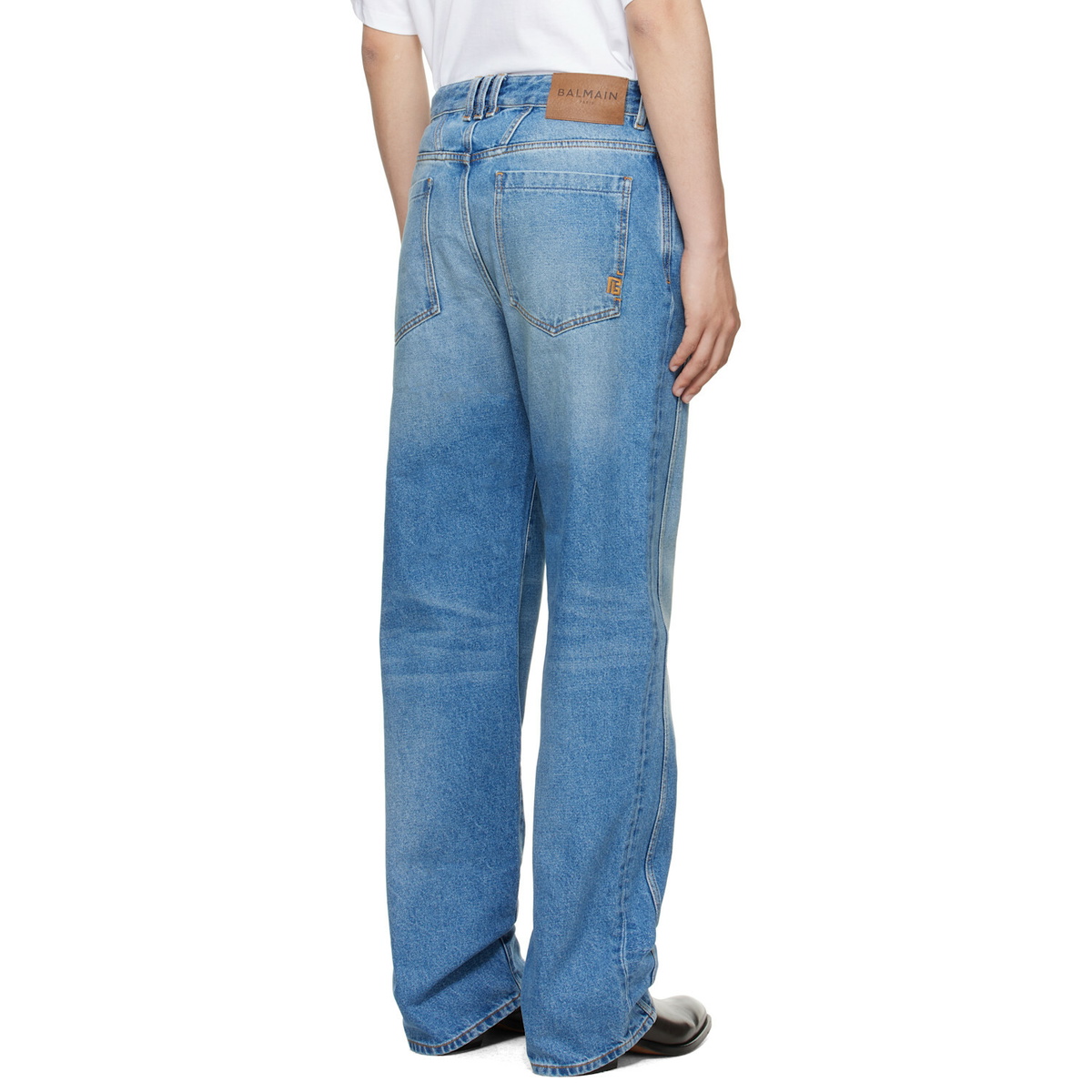 BALMAIN Blue Loose Jeans
