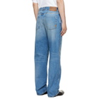 BALMAIN Blue Loose Jeans