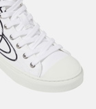 Vivienne Westwood Orb cotton canvas high-top sneakers