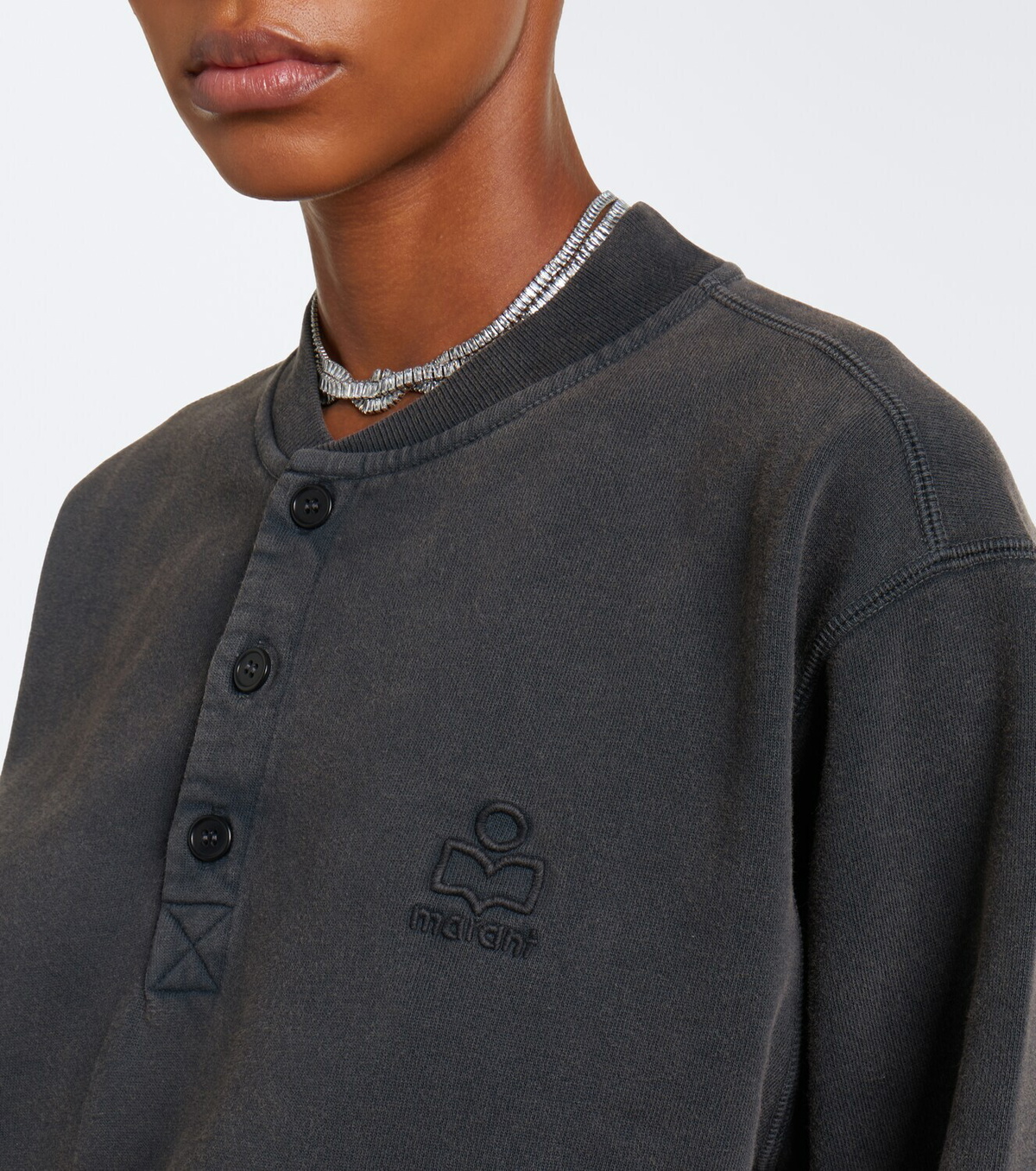 Marant Etoile Simony cotton-blend jersey sweatshirt