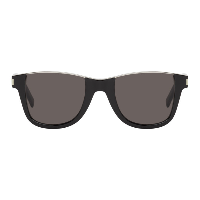 Photo: Saint Laurent Black SL 51 Cut-Away Sunglasses