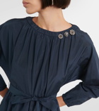 'S Max Mara Capo pleated denim midi dress