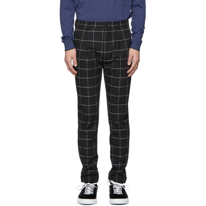 Photo: PS by Paul Smith Black Turn-Up Trousers
