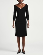Manila Grace Womens Midi dress in Black