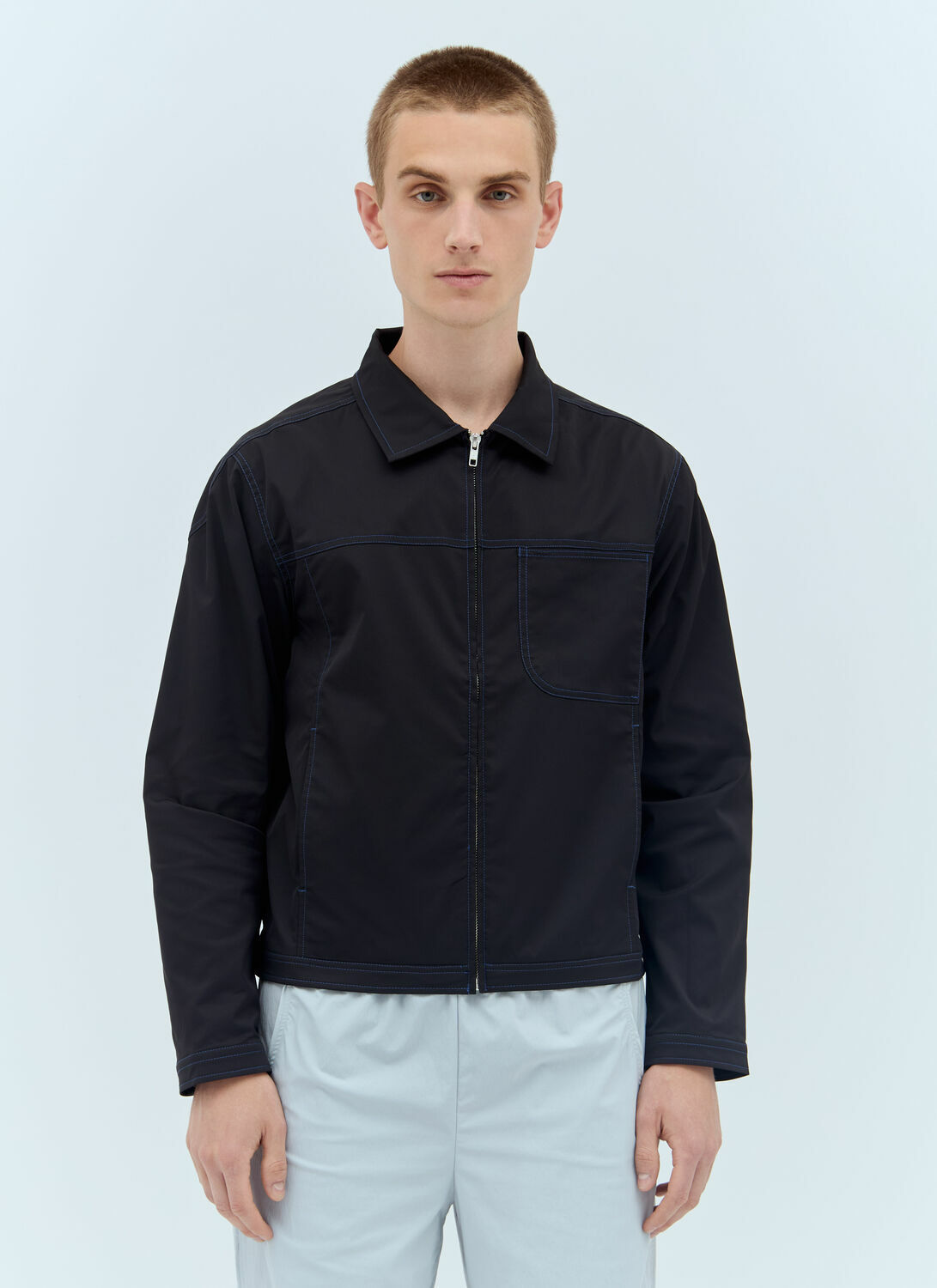 AFFXWRKS Topstitched Zip-Up Jacket