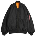 MASTERMIND WORLD Men's x Alpha Industries MA-1 Jacket in Black