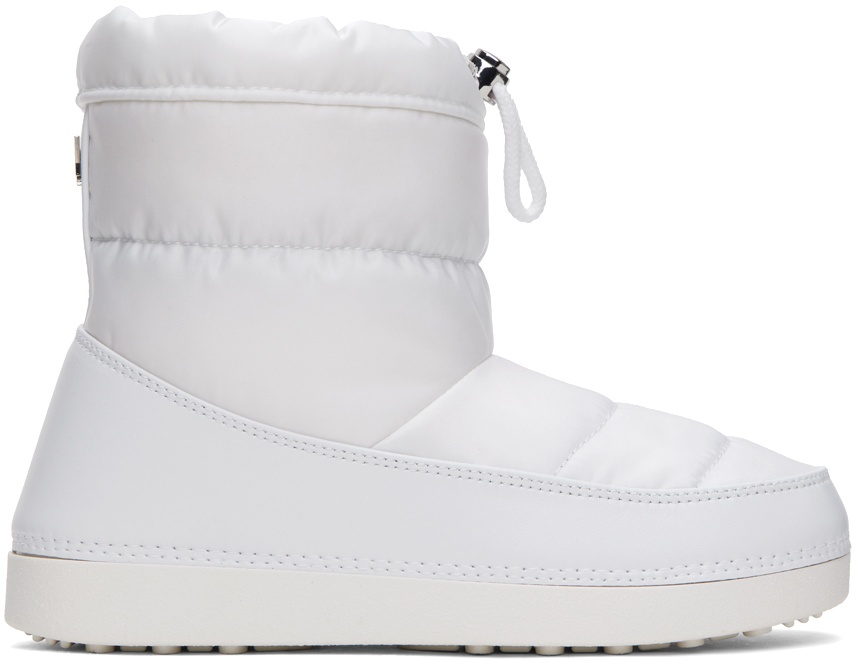 Photo: Giuseppe Zanotti SSENSE Exclusive White Quilted Boots