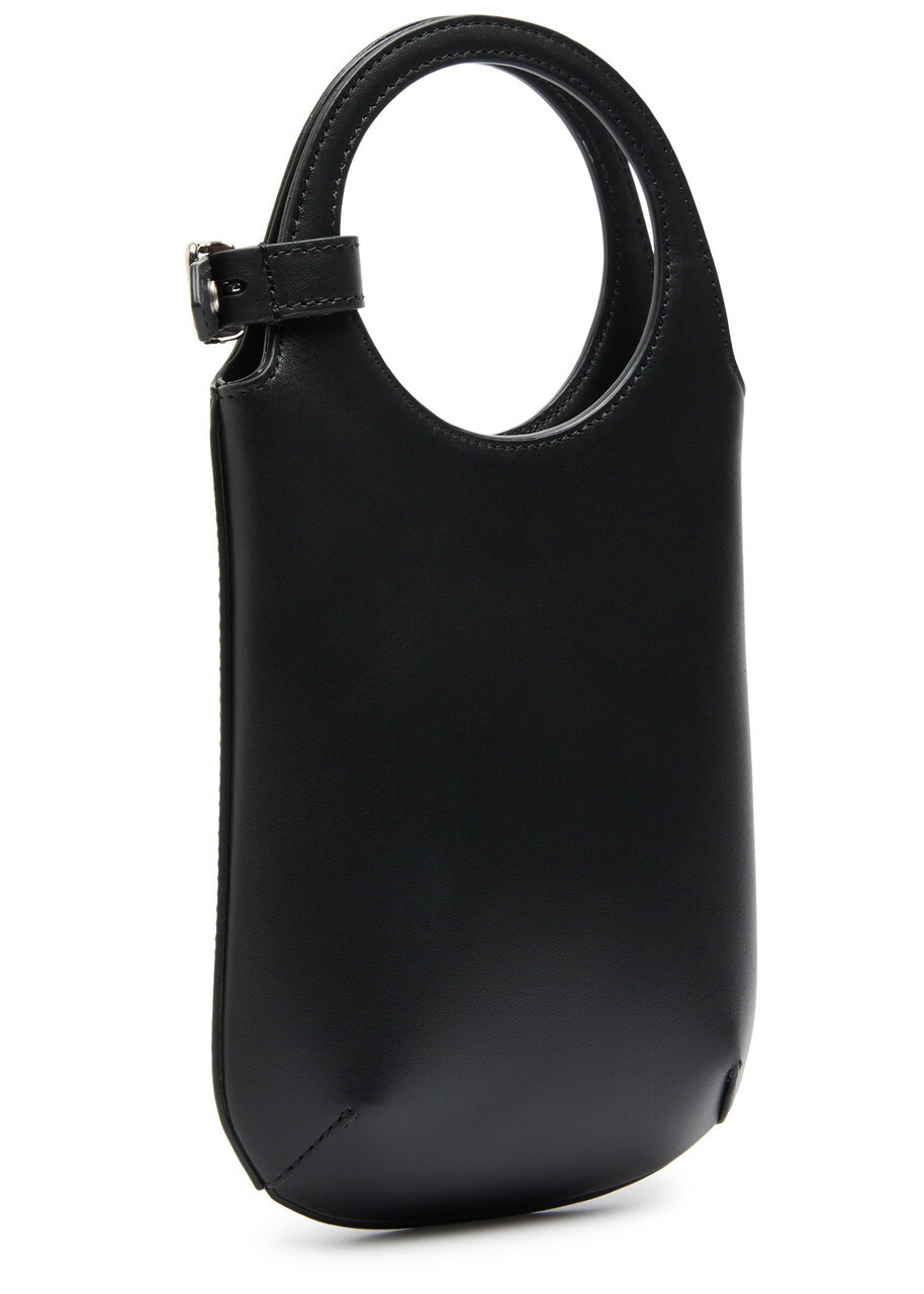 Courrèges Slim Holy Leather Bucket bag - Black - One Size