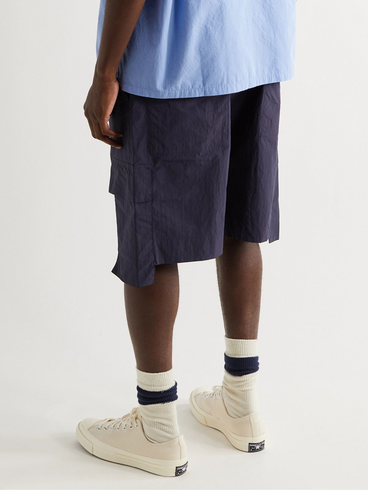 STUDIO NICHOLSON - Henta Nylon and Cotton-Blend Drawstring Cargo