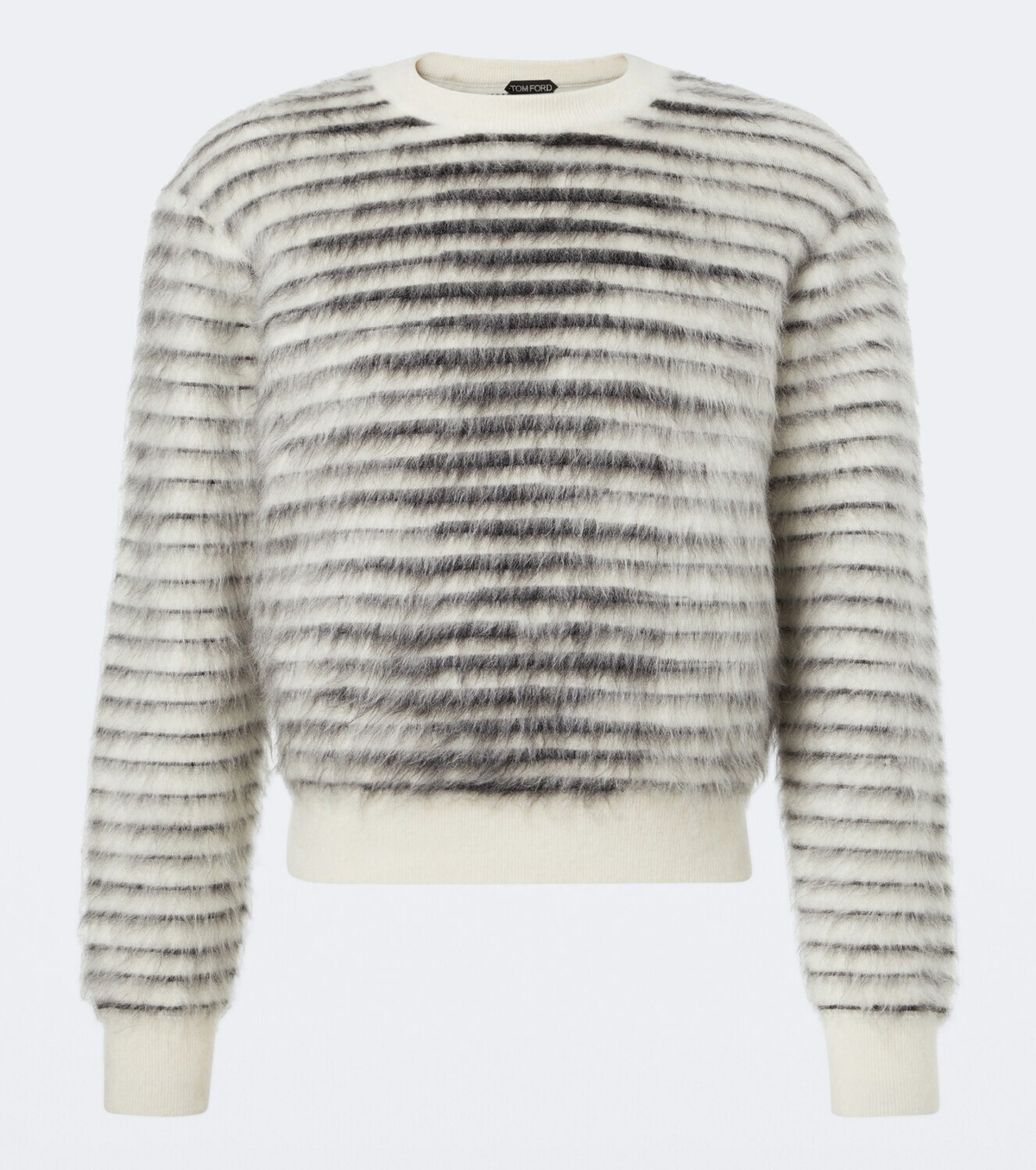 Tom Ford Striped mohair, wool, and silk-blend sweater