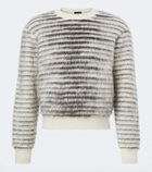 Tom Ford Striped mohair, wool, and silk-blend sweater